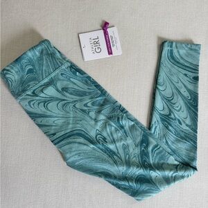 Athleta Girl L (12) High Rise Printed Chit Chat Tight – Excellent Condition